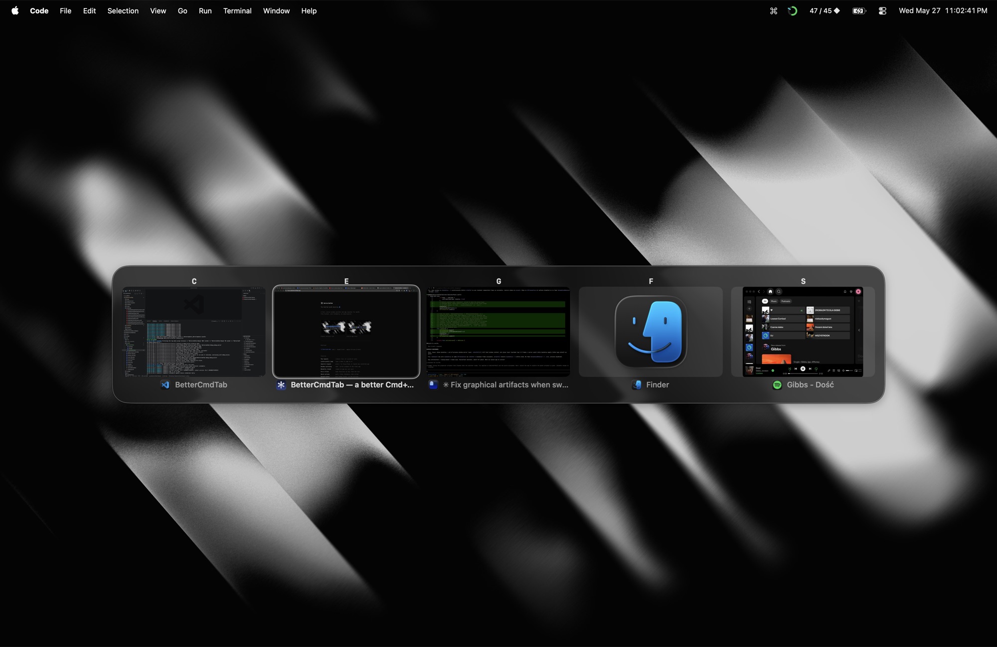 Live window previews